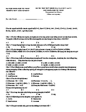 Đề thi thử THPT Quốc gia lần 2 môn Hóa học năm 2017 - Trường THPT chuyên Khoa học Tự nhiên